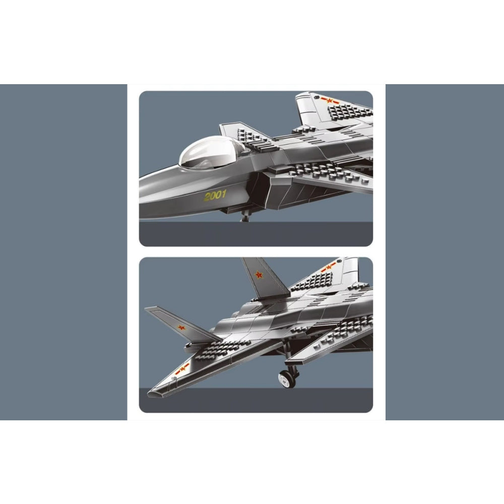 Military Armed Aircraft Building Blocks Assembled Toy