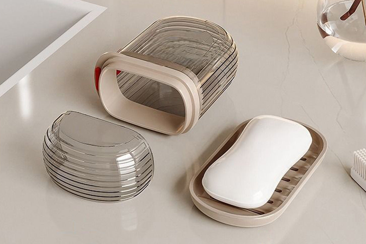 2PCS Travel Soap Cases Leakproof Soap Container With Lid Soap Dish For Bathroom Shower Camping