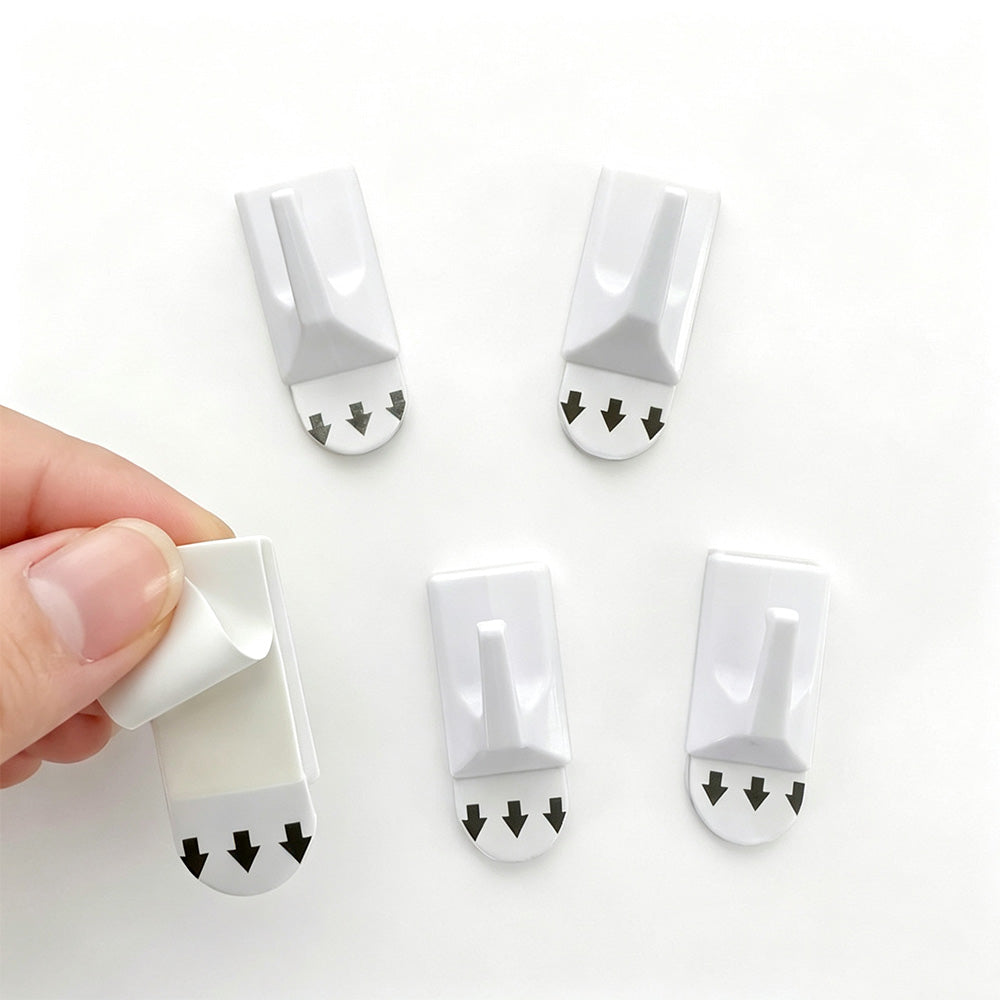 36 Pack Removable No Drill Adhesive Square Wall Hooks