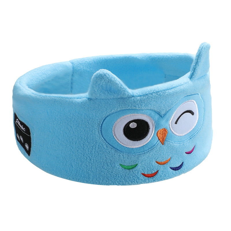 Kids Wireless 5.0 Bluetooth Sleep Headphone Cute Animal Eye Mask Headband