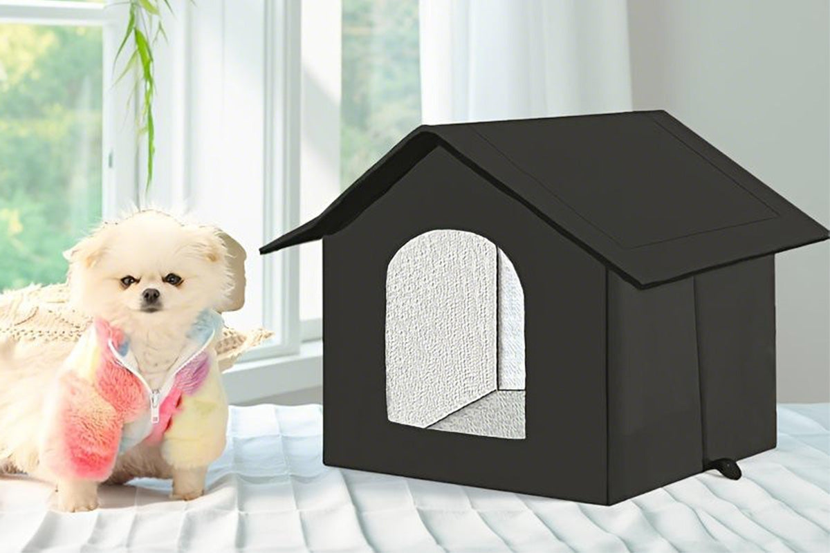 All Season Outdoor Cat House Self-Warming Shelter for Cats & Small Pets
