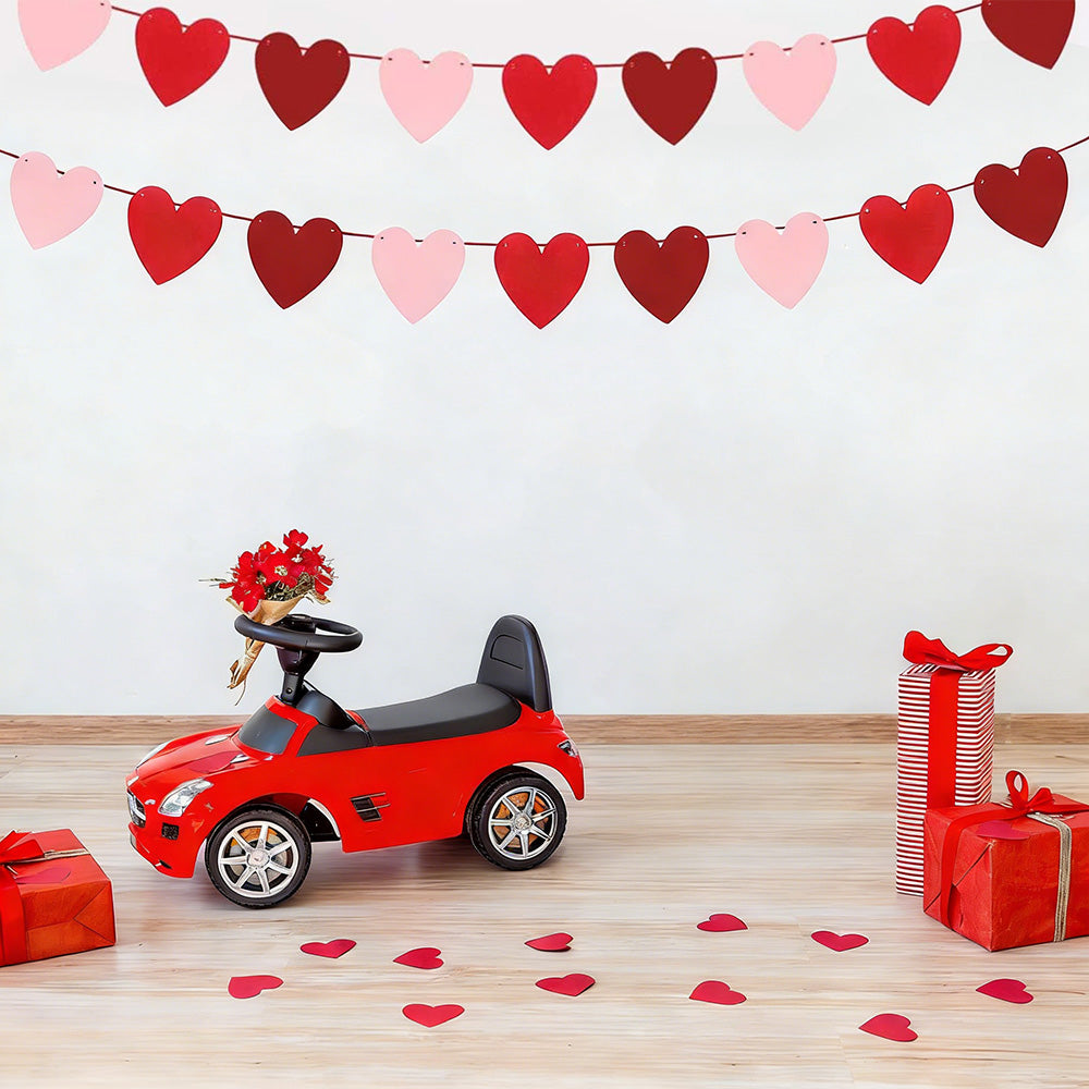 Felt Heart Garland Banner Decoration for Valentine's Weddings & Parties
