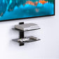 Adjustable Two-Tier Tempered Glass Floating TV Media Shelf