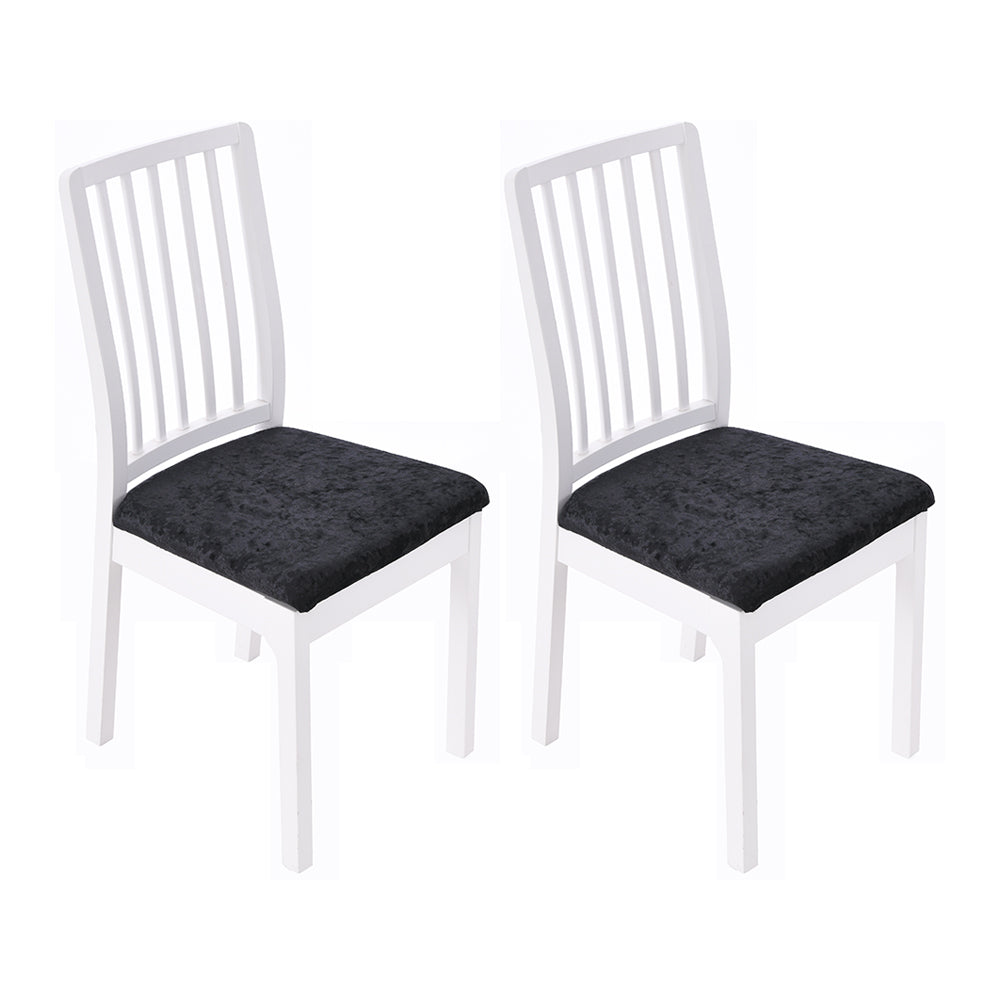 2Pcs Velvet Dining Chair Seat Covers Stretch Chair Seat Cushion Cover