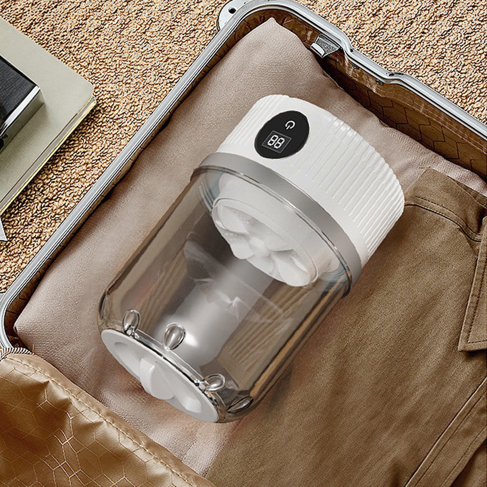 Portable Rechargeable Mini Washing Machine Small Clothes Washer for Travel Use