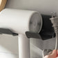 2PCS Wall Mounted Hair Dryer Holder with Cord Organizer Adhesive Blow Dryer Storage Rack