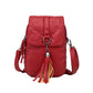 PU Leather Small Cell Phone Crossbody Bag