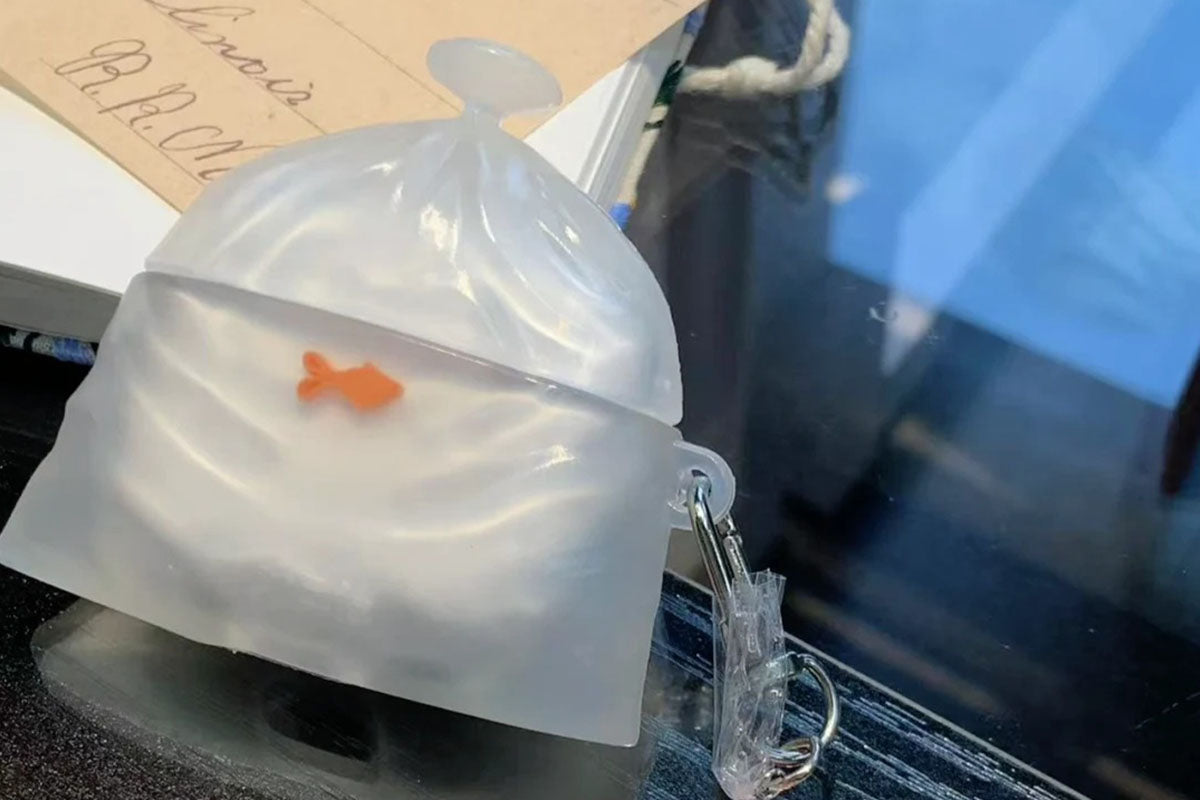 Cute Goldfish Bag Shape Earphone Case Protective Cover for AirPods Pro