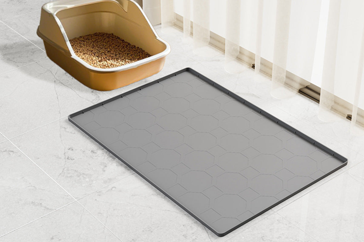 86x56cm Cat Little Box Mat Waterproof Silicone Cat Mat