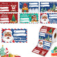 240PCS Christmas Gift Tags Cartoon Christmas Decorations For Wrapping Paper