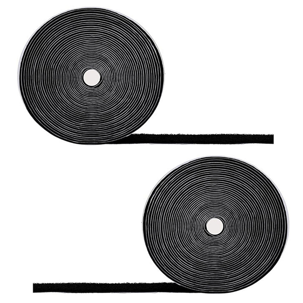30Ft x 1 Inch Hook and Loop Strips with Adhesive 2 Rolls Heavy Duty Hook Loop Tape