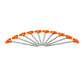 10 Pack 7 Inch Tent Stakes Carbon Steel Rustproof Orange Top for Camping Canopy Securing