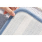 Bath Mat Soft Absorbent Microfiber Rug for Shower Floor-Blue