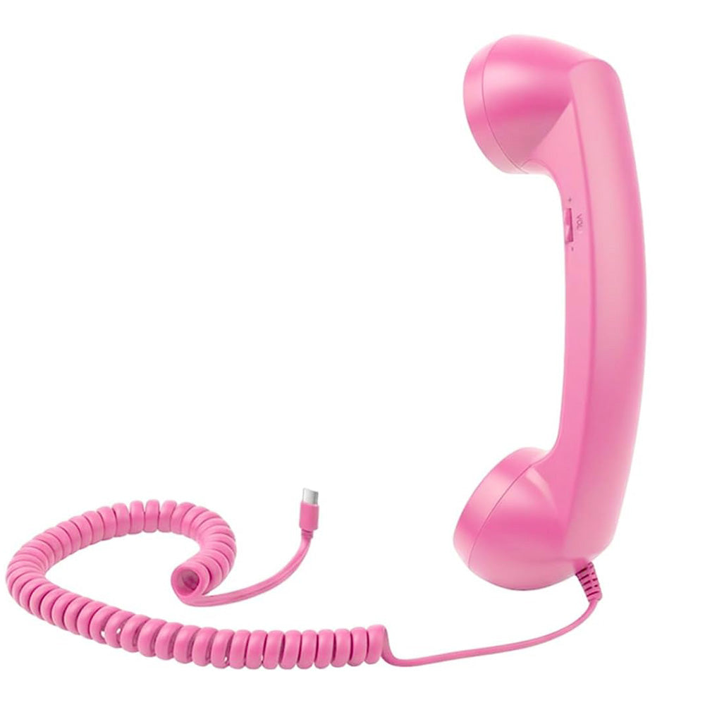 Retro Type C Wired Phone Handset with Microphone for Phones Computers