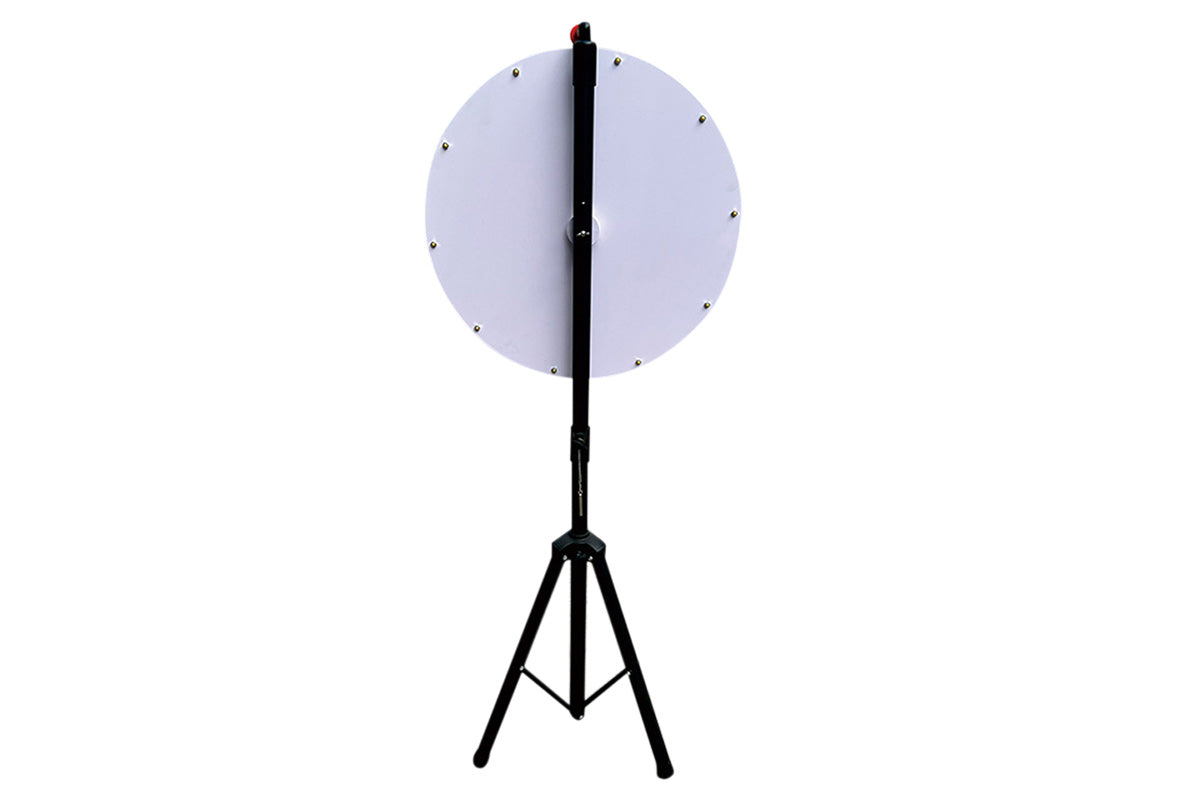 60cm Prize Wheel 15 Slots Colour Spinning Wheel with Adjustable Tripod Floor Stand
