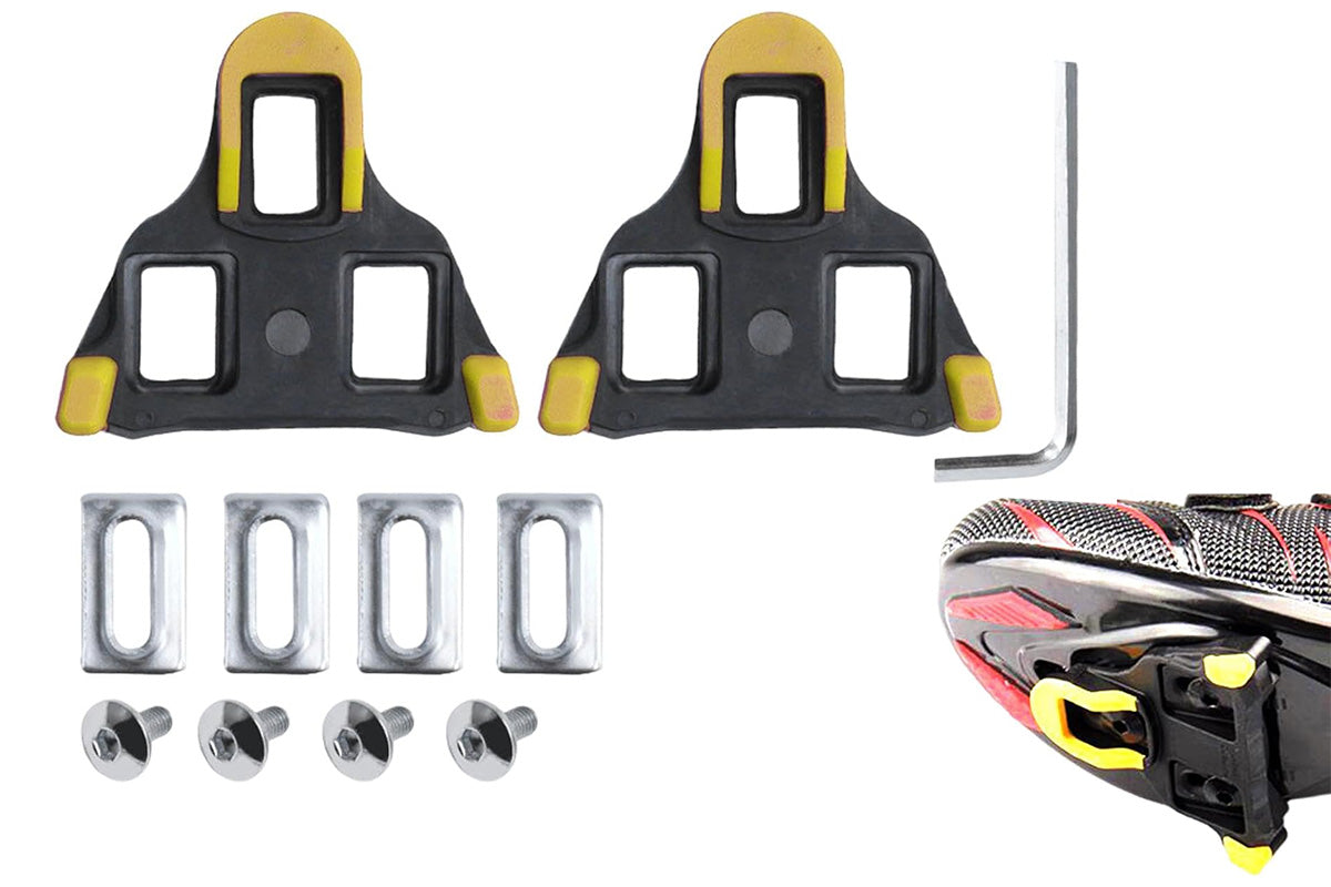 Road Bike Cleat Set SPD Compatible Cycling Pedal Clips for Road Shoes