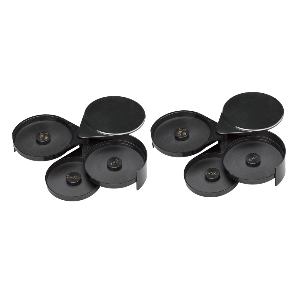2Pcs 3-Tier Bar Juice Cocktail Seasoning Box