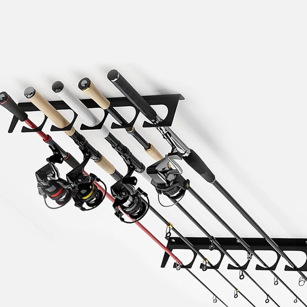 Horizontal Wall Mount Fishing Rod Storage Rack
