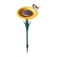 Sunflower Standing Bird Feeder Bird Bath Feeders Bowl for Outdoor