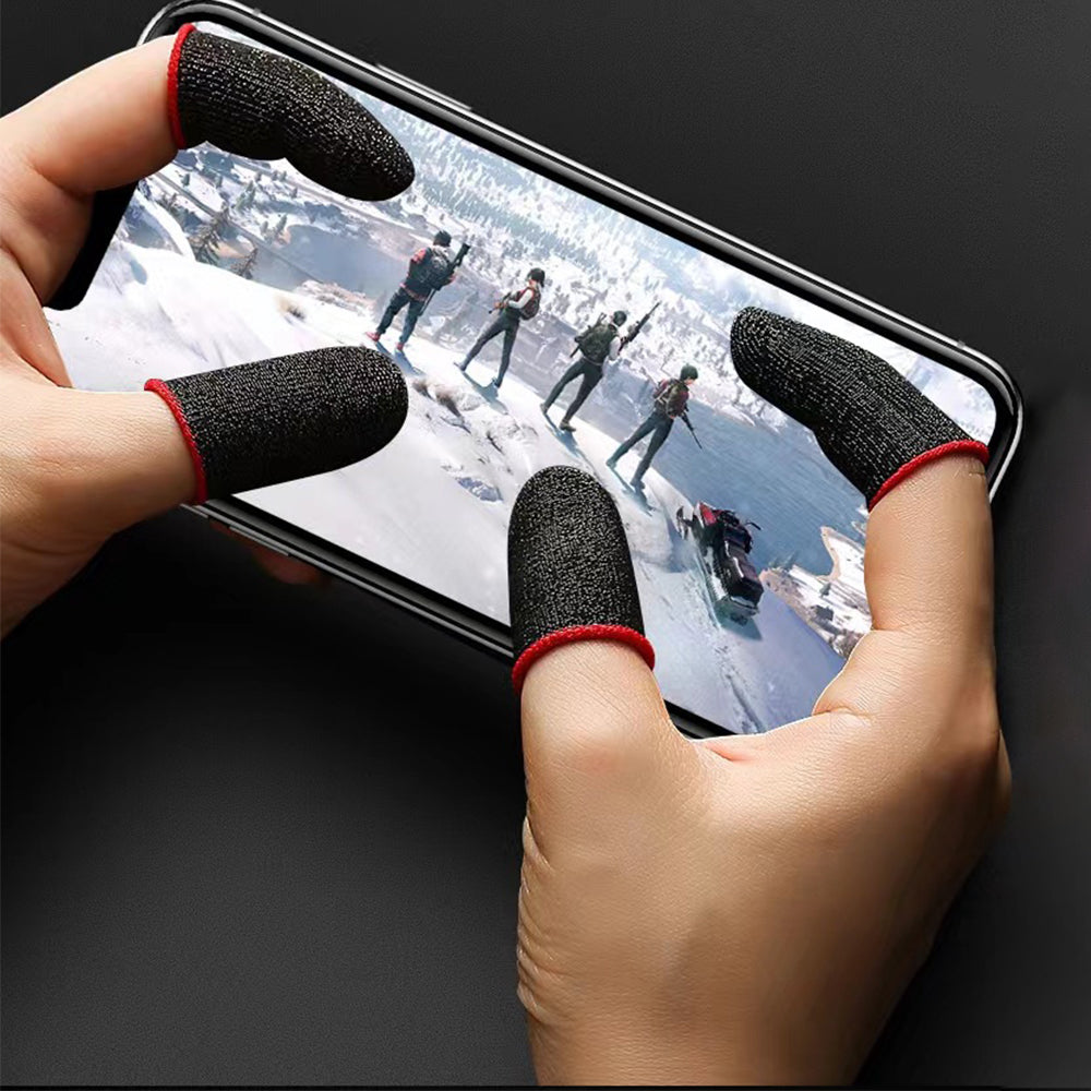5 Pairs Sweatproof Mobile Gaming Finger Sleeves for Touchscreen