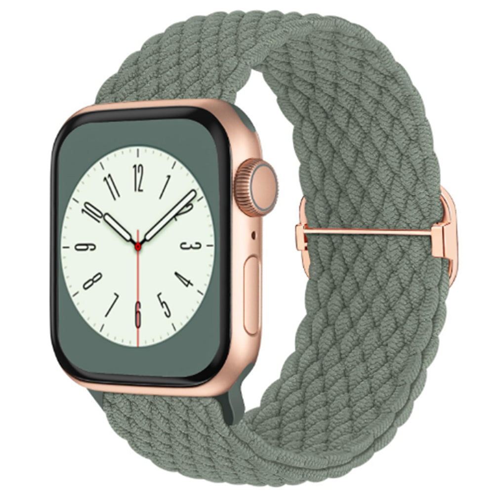 Adjustable Braided Loop Nylon Strap Compatible with Apple Watch 38/40/41/42 /44 /45 /49mm