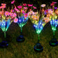 2Pcs Solar Garden Flowers Stake Light