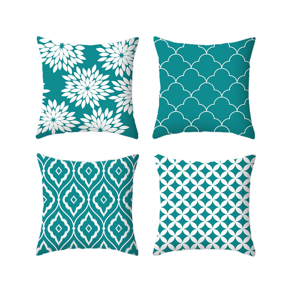 Set of 4 Decorative Cushion Covers