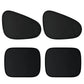4Pcs Car Window Sun Shades Side and Rear UV Protection Covers