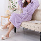 Towelling Wrap Hooded Bathrobe