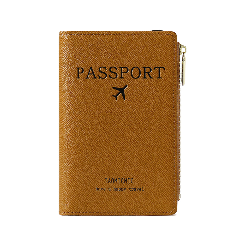 RFID Passport Holder Cover Card Wallet Holder with Zipper