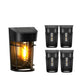 4Pcs Solar Fence Light Water-resistant Outdoor Wall Lamp