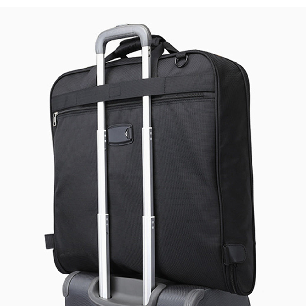 Water-resistant Foldable Garment Bag for Travel with Hanger Detachable Shoulder Strap