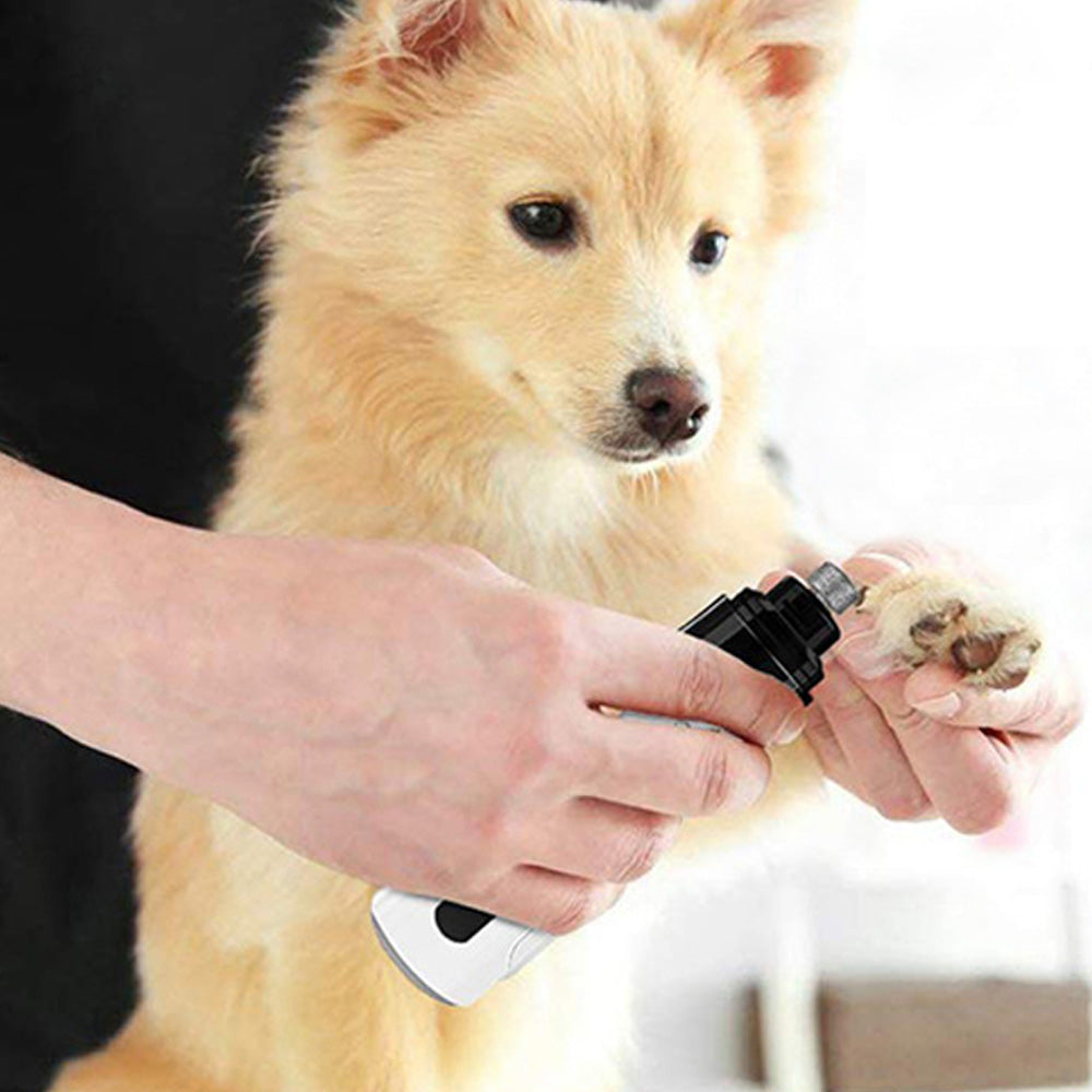 Silent Pet Nail Grinder Rechargeable Pet Paws Trimmer Grooming Tool