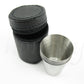 30ml Stainless Steel Shot Cup Set with PU Carry Pouch for Travel