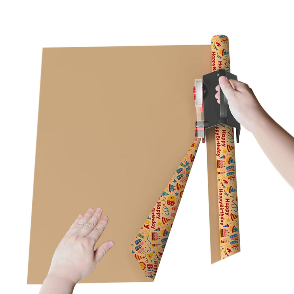 2Pack Wrapping Paper Cutter and Tape Dispenser Set