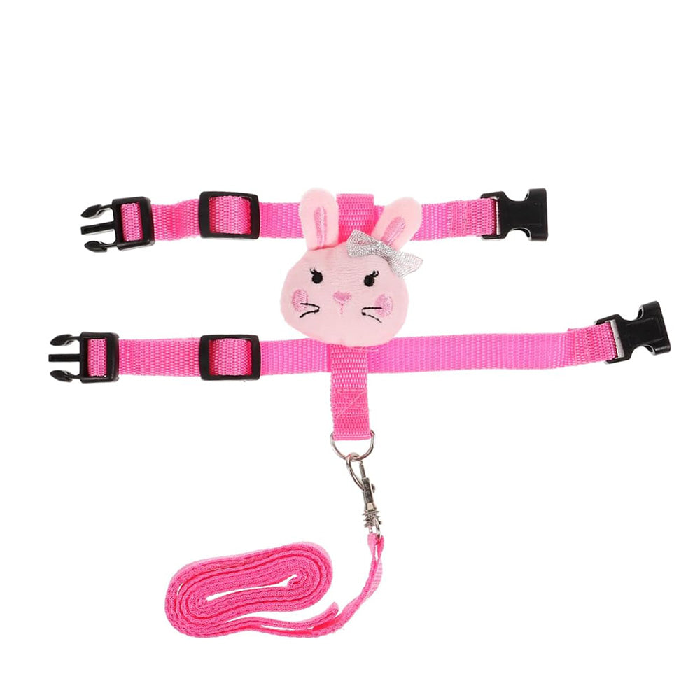 4Pcs Adjustable Rabbit Leash and Harness Set with Vest Style for Small Pets