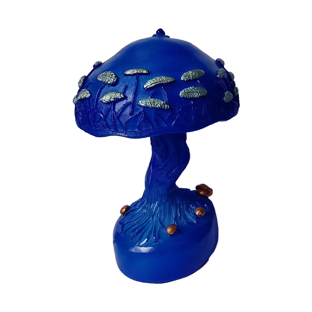 Bohemian Resin Painting Glass Mushroom Table Lamps