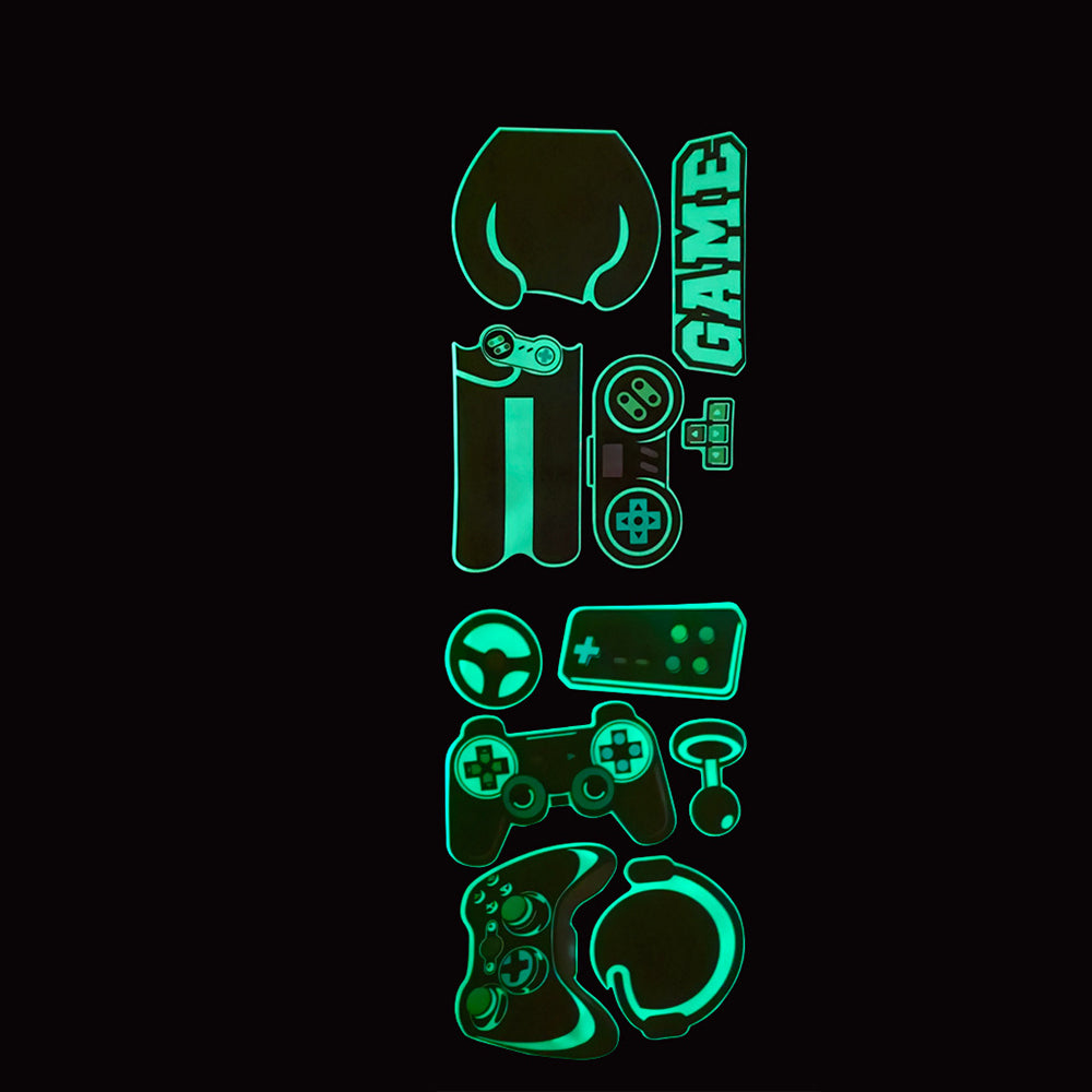 Set of Glow in The Dark Gamer Wall Sticker for Boys Girls Room