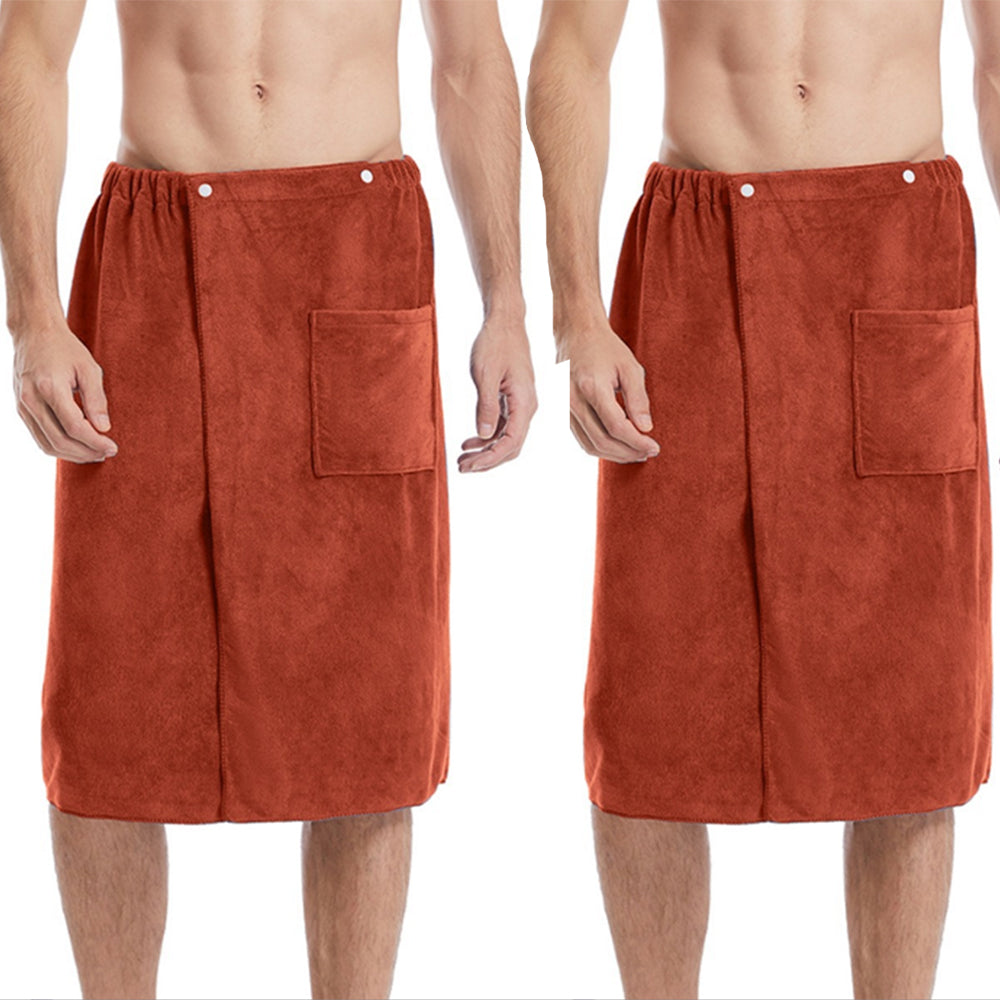 2Pcs Soft Wearable Bath Towel
