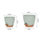 3Pcs Round Self Watering Planters Pot with Drainage Hole and Tray
