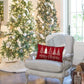 Merry Christmas Throw Pillowcase Rectangle Lumbar Winter Holiday Cushion Cover