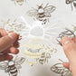 24Pcs Shiny Wall Stickers Hollow Bee Stickers for Home Decoration