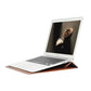 2Pcs PU Leather Sleeve Case Laptop Bag with Stand for Macbook 11 13 15 inches