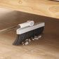 3Pcs Set of Plastic Broom with Foldable Standing Dustpan and Scraper Broom