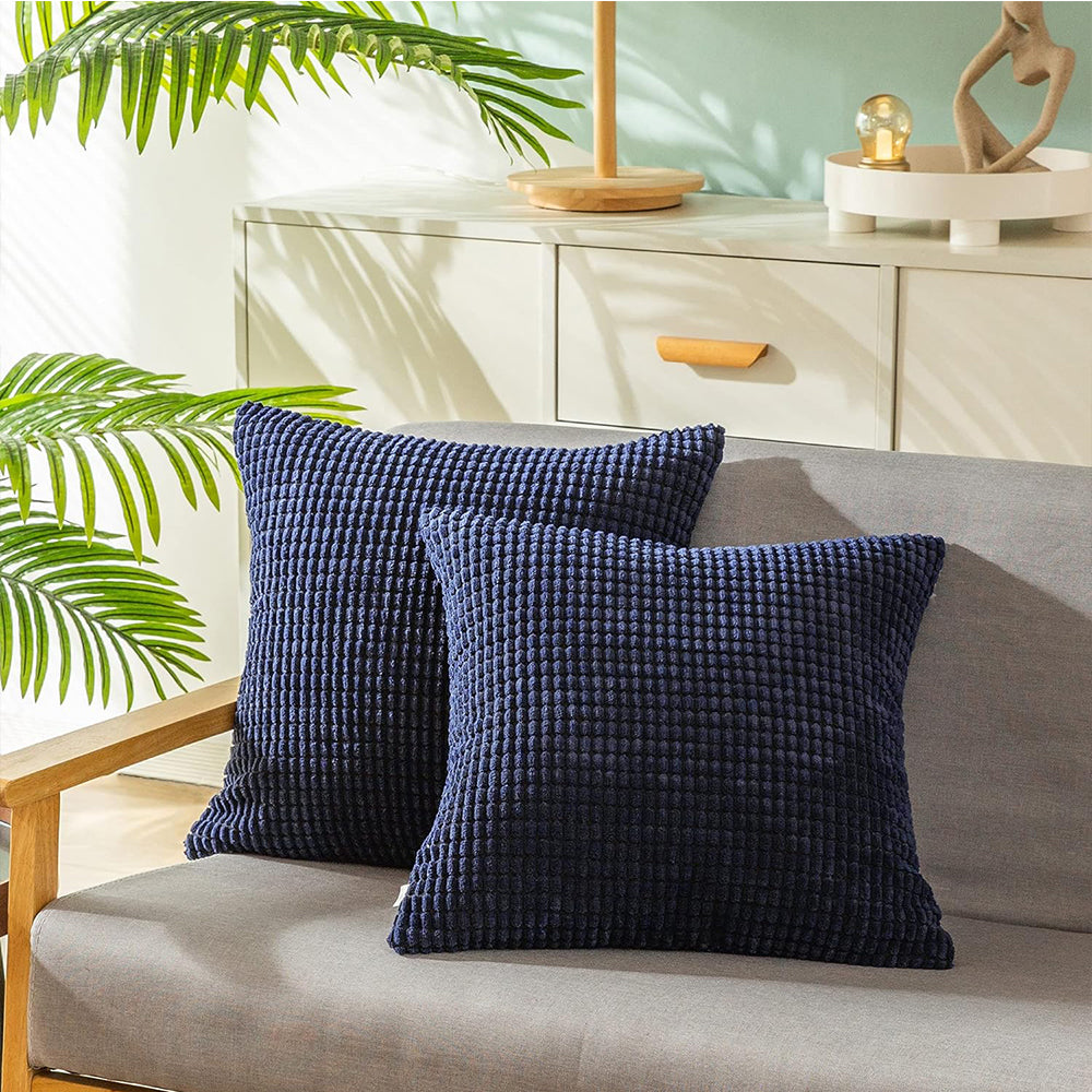 2Pcs Corduroy Lounge Cushion Cover
