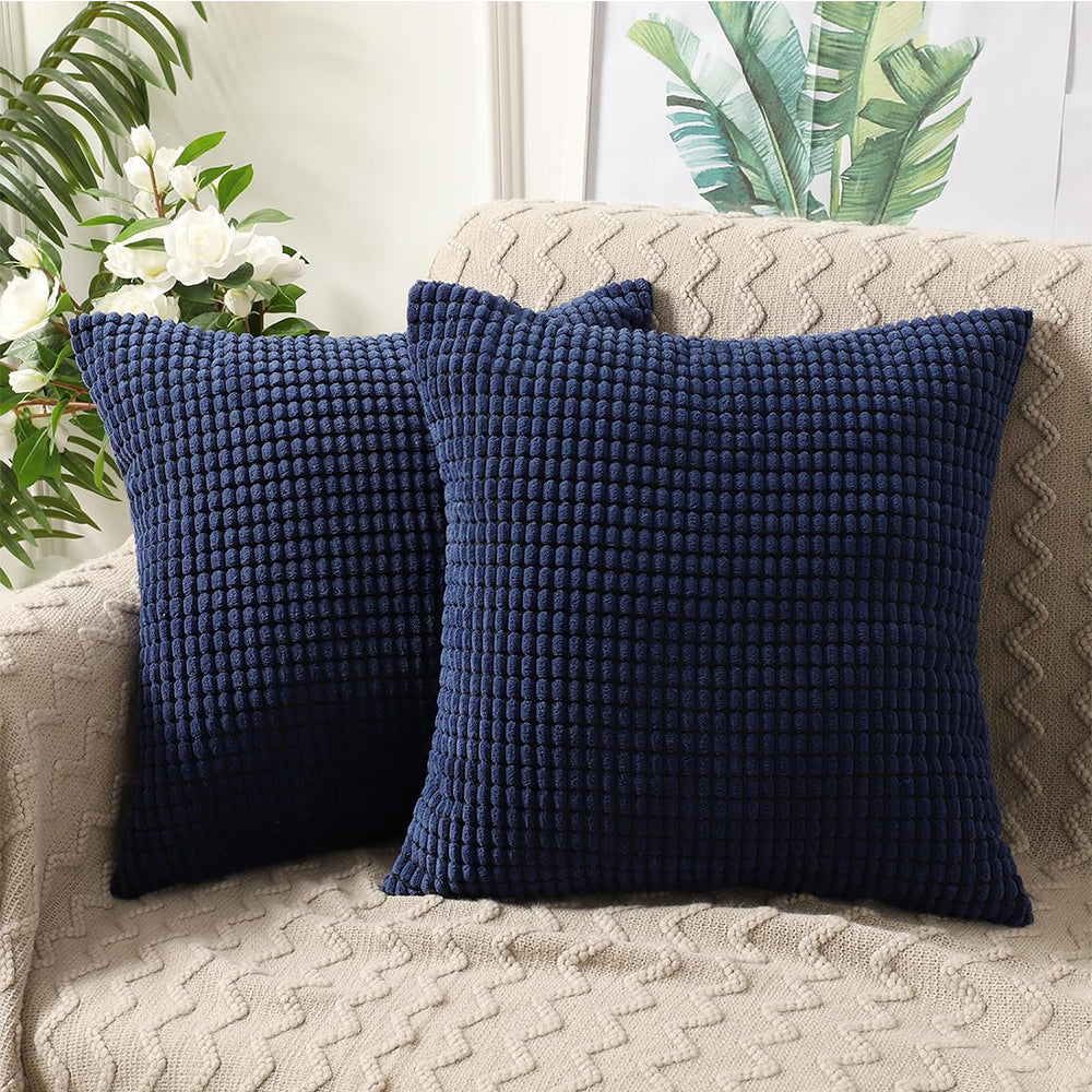 2Pcs Corduroy Lounge Cushion Cover