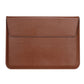 PU Leather Sleeve Case Laptop Bag with Stand for Macbook 11 13 15 inches