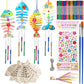 3D Rotating Fish Wind Chime Kit for Kids Make Your Own Wind Chime Wooden Arts