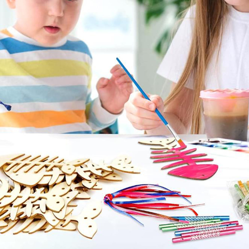 3D Rotating Fish Wind Chime Kit for Kids Make Your Own Wind Chime Wooden Arts