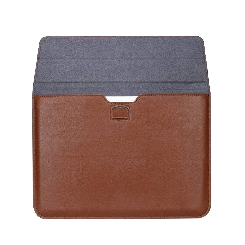 2Pcs PU Leather Sleeve Case Laptop Bag with Stand for Macbook 11 13 15 inches